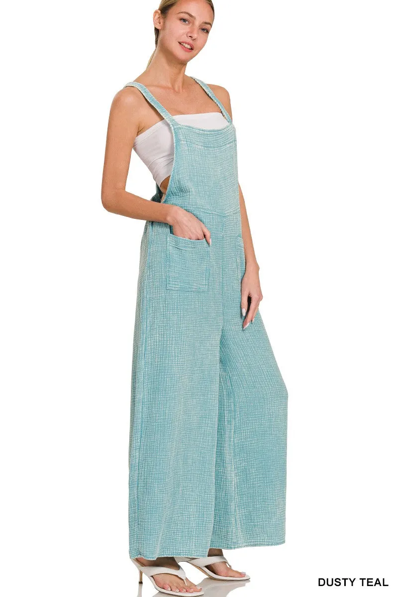 Gauze Overalls