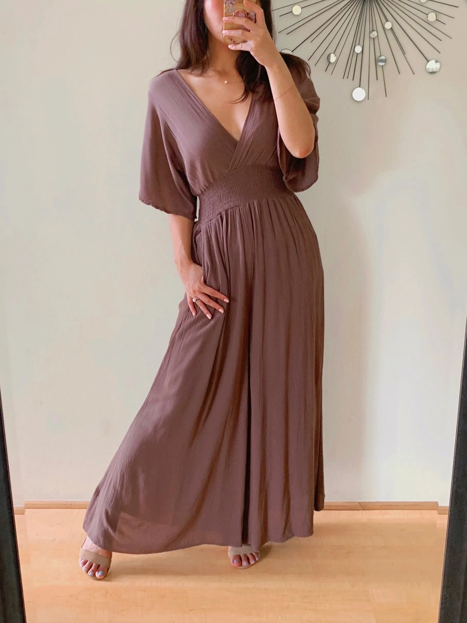 Gauze Surplice Jumpsuit (RESTOCKED)