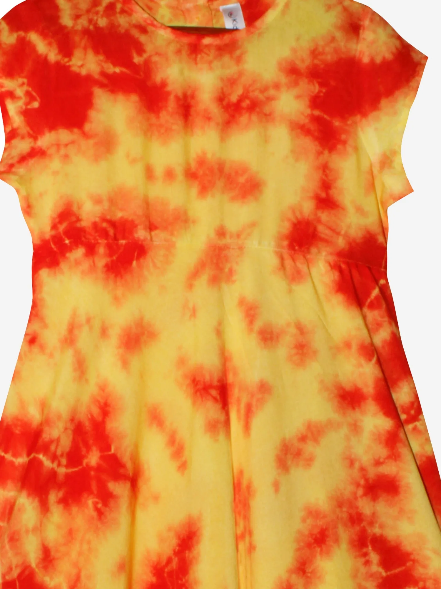 Girls Tie & Dye Ankle Length Dress