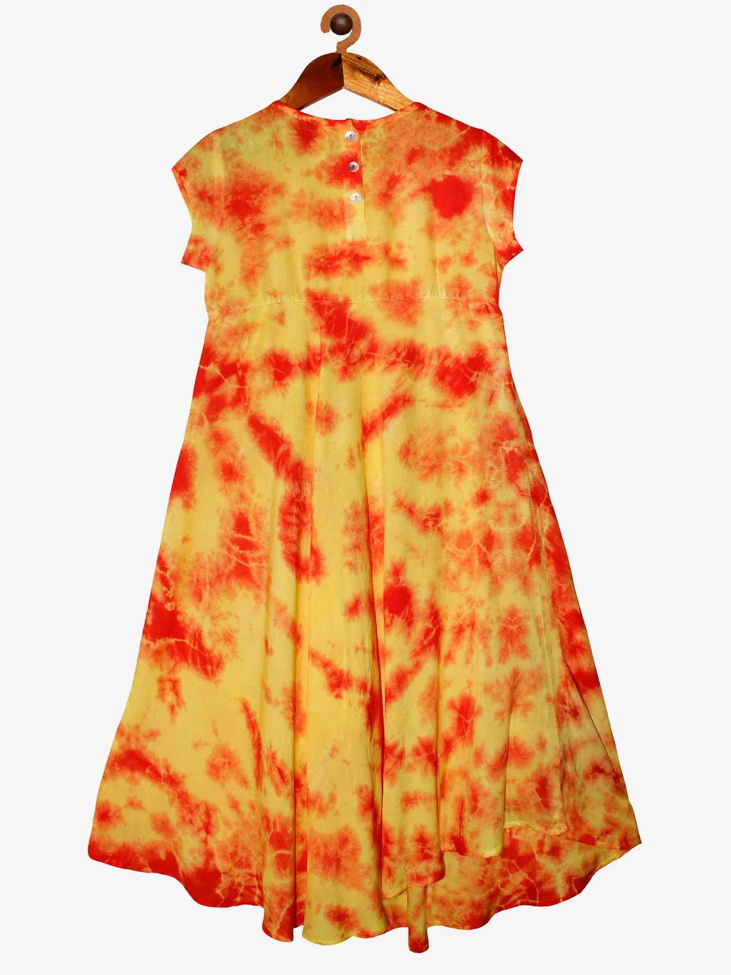 Girls Tie & Dye Ankle Length Dress