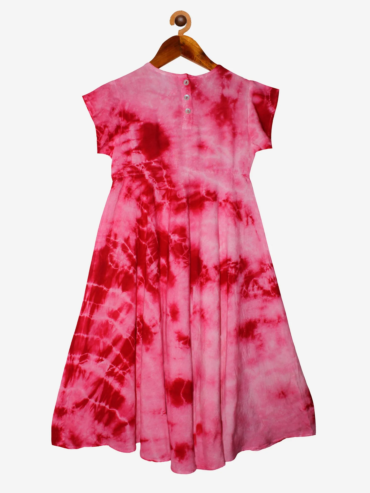 Girls Tie & Dye Ankle Length Dress