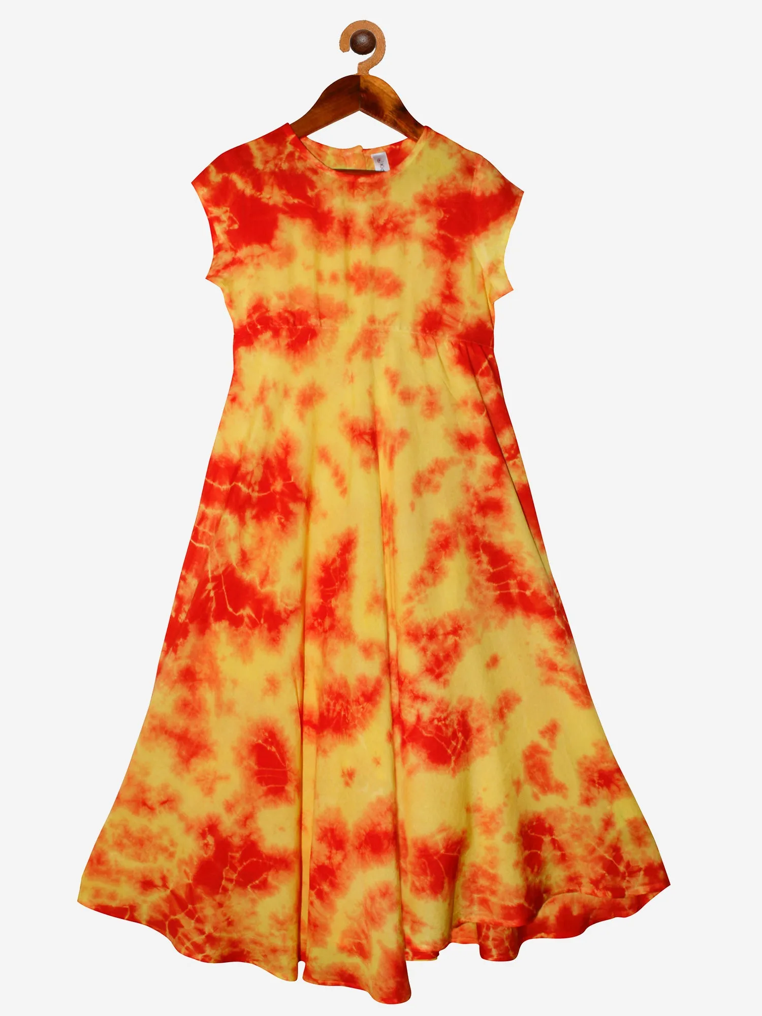 Girls Tie & Dye Ankle Length Dress