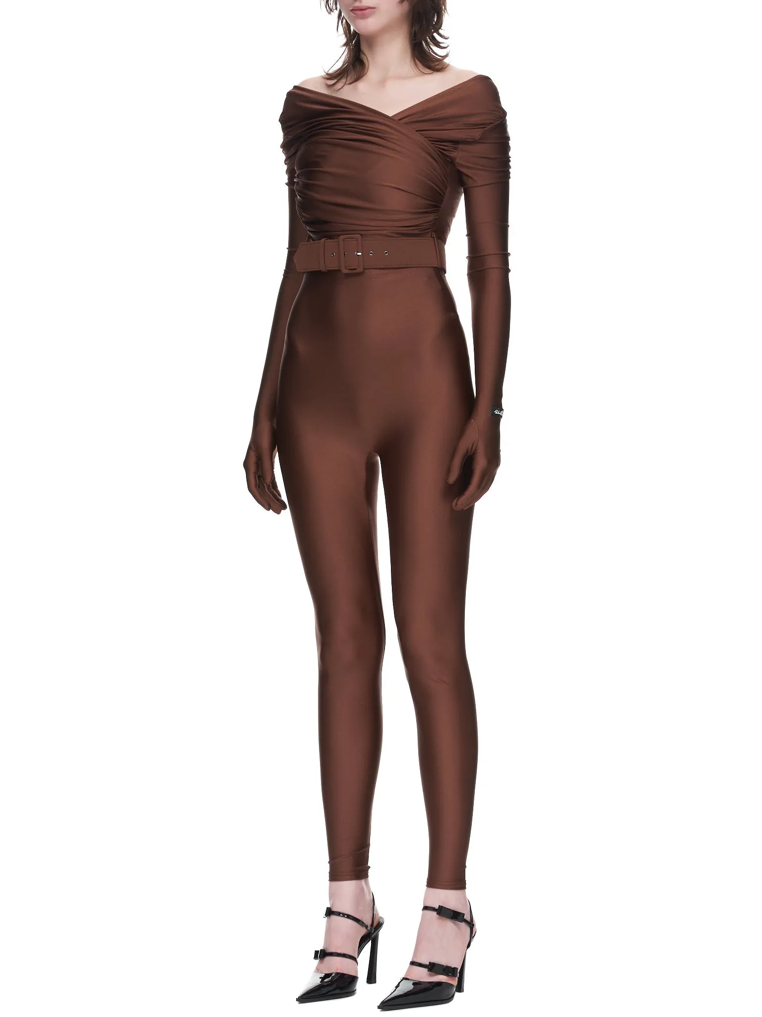 Gloved Jumpsuit (38-S-BROWN)