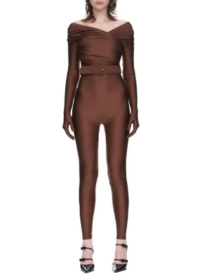 Gloved Jumpsuit (38-S-BROWN)