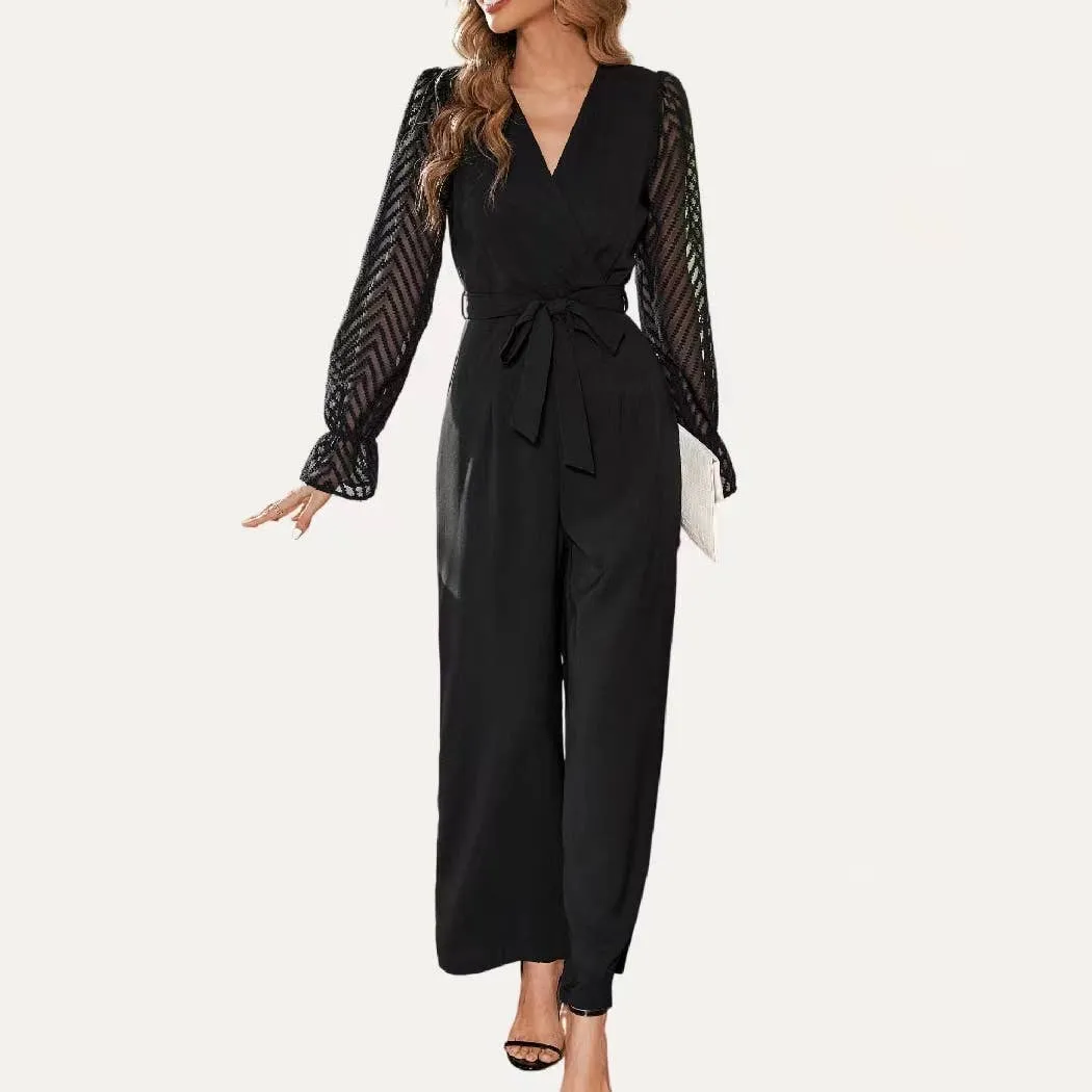 Grace Sheer Sleeve Jumpsuit