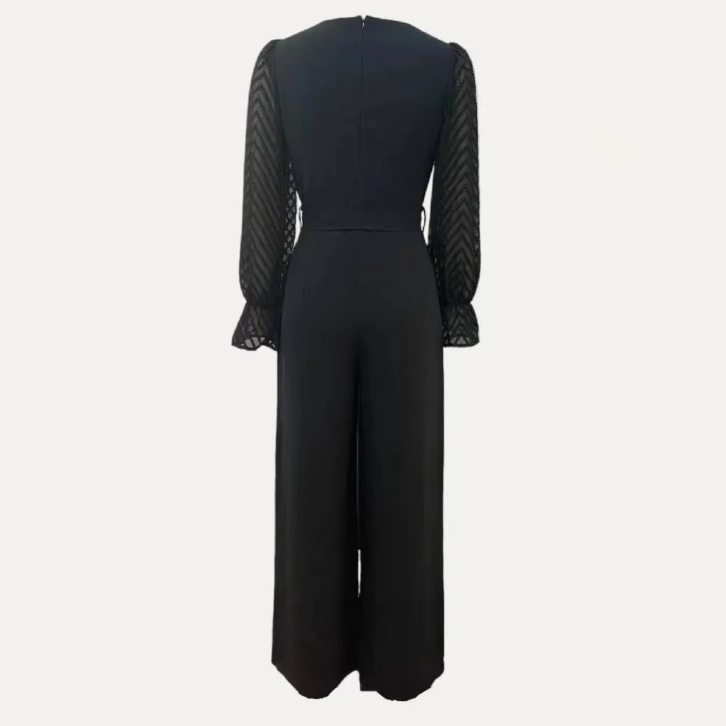 Grace Sheer Sleeve Jumpsuit