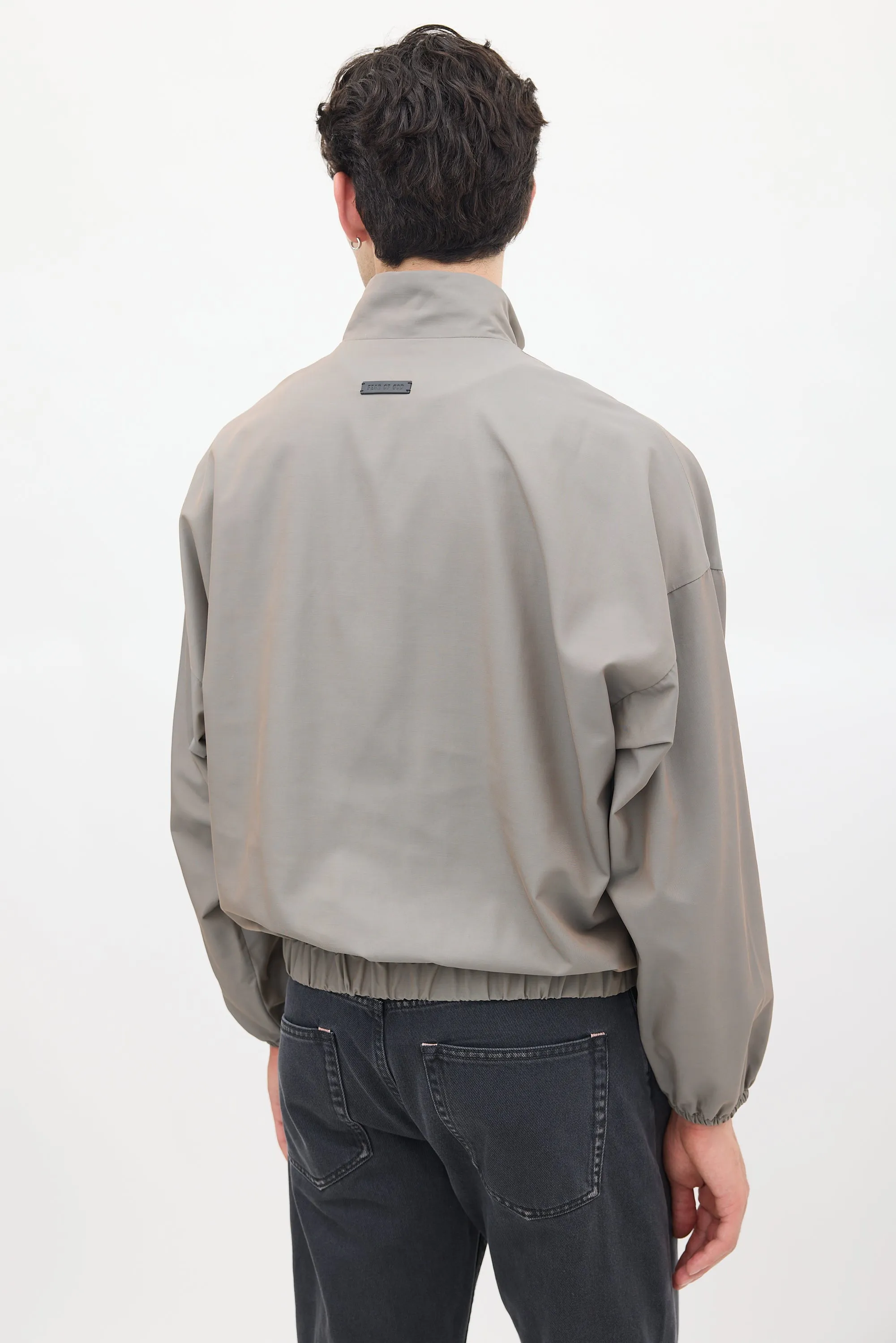 Grey Wool Track Jacket