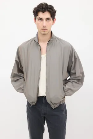 Grey Wool Track Jacket