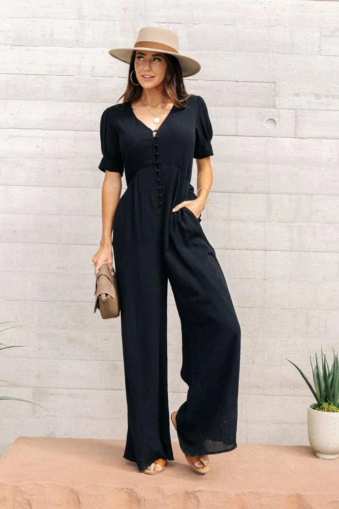 Hazel Button Up Jumpsuit