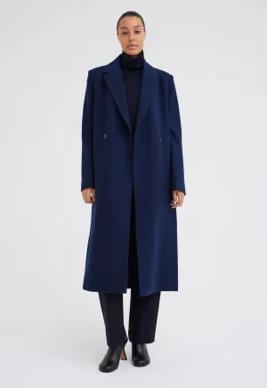 Howell Merino Wool Coat - Darkest Navy