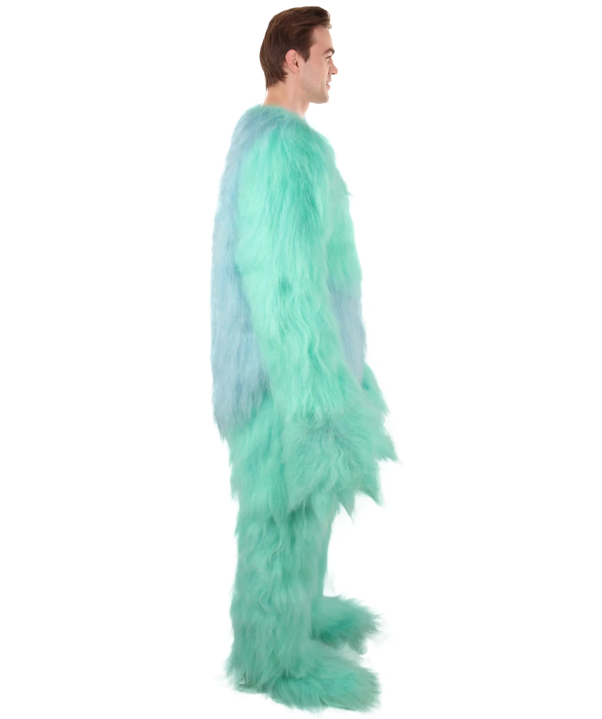 HPO Adult Unisex Animated Movie Jumpsuit Yeti Costume | Perfect for Halloween | Flame-retardant Synthetic Fabric