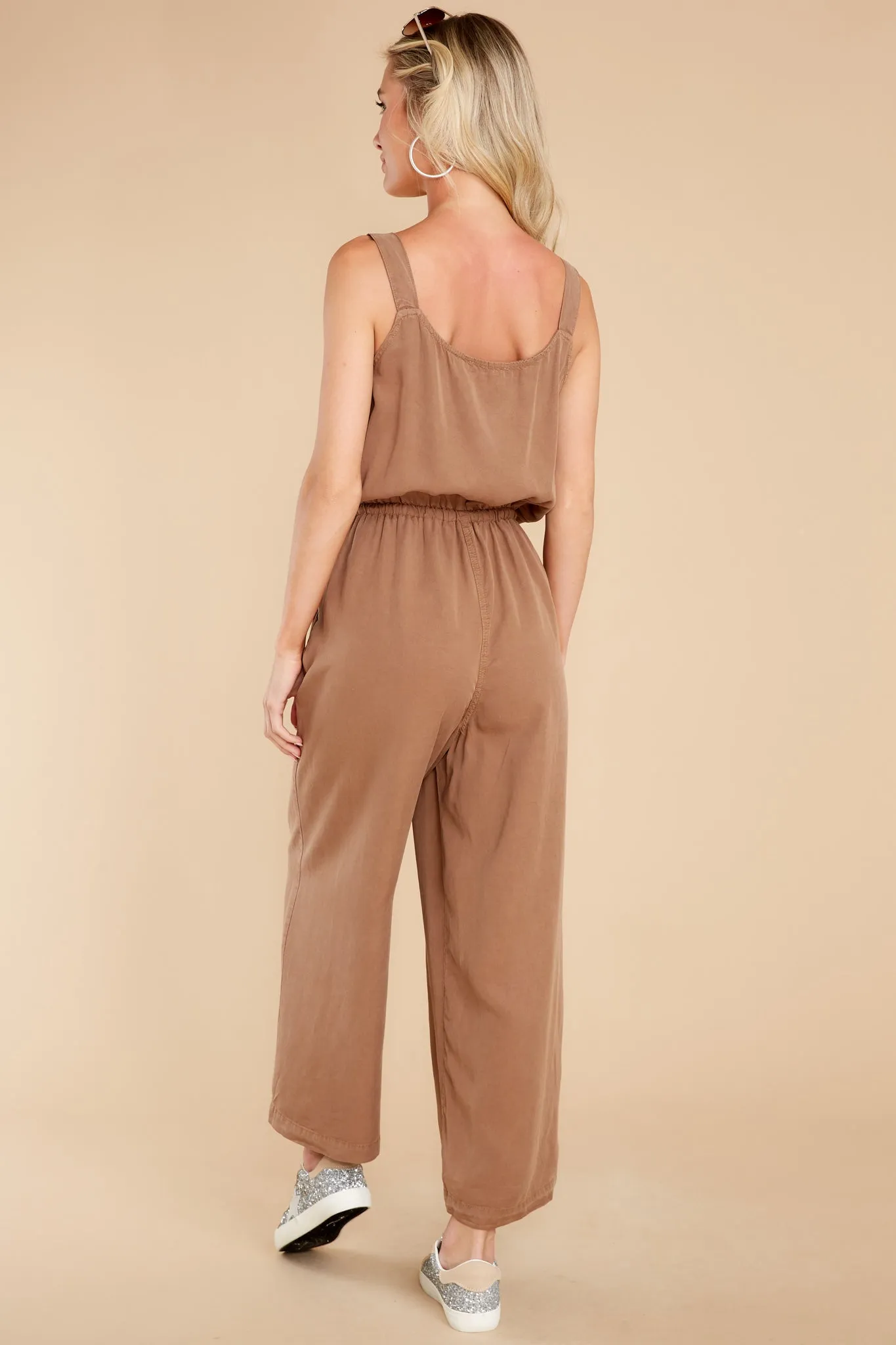 Humble Beginnings Dark Mocha Jumpsuit