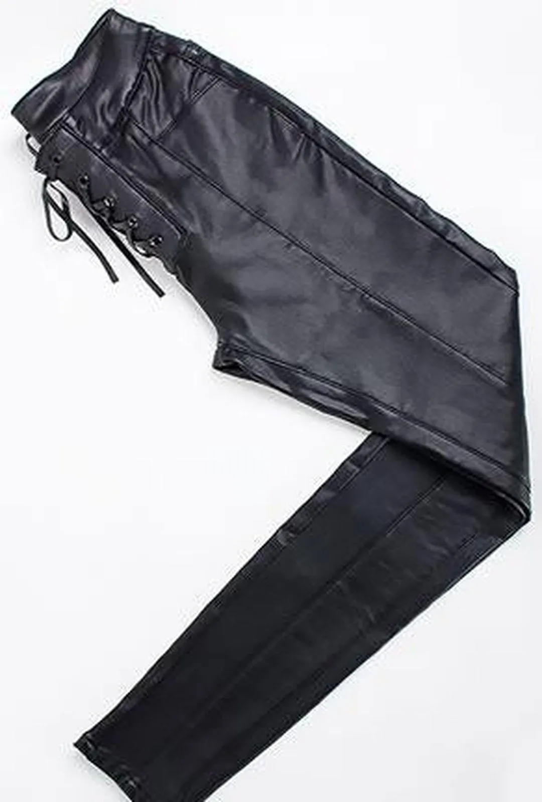 HUNTER - LEATHER LOOK JEANS