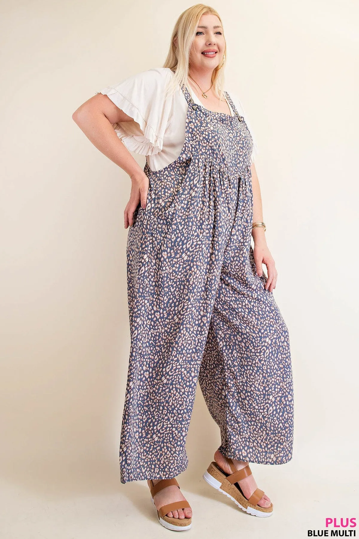 Indigo Print Jumpsuit