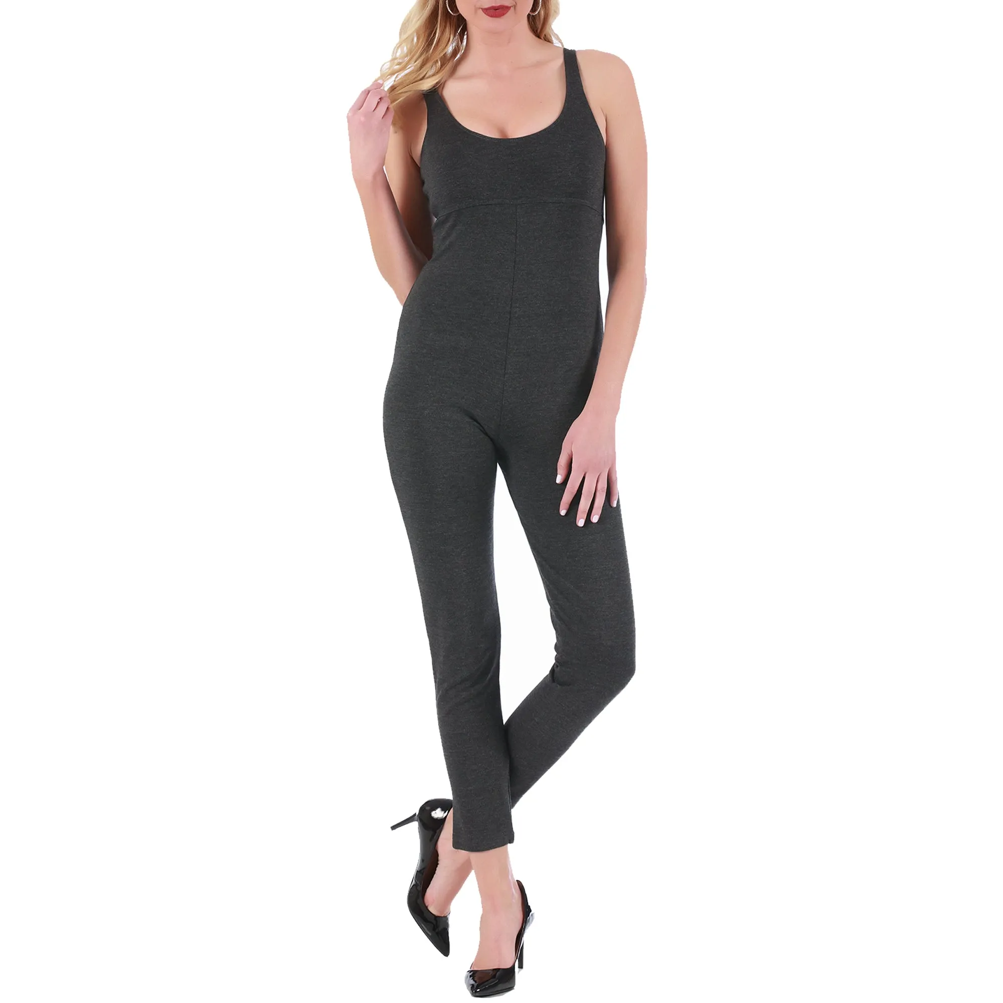 InstantFigure Empire Waist Scoop Neck Bodysuit 168231