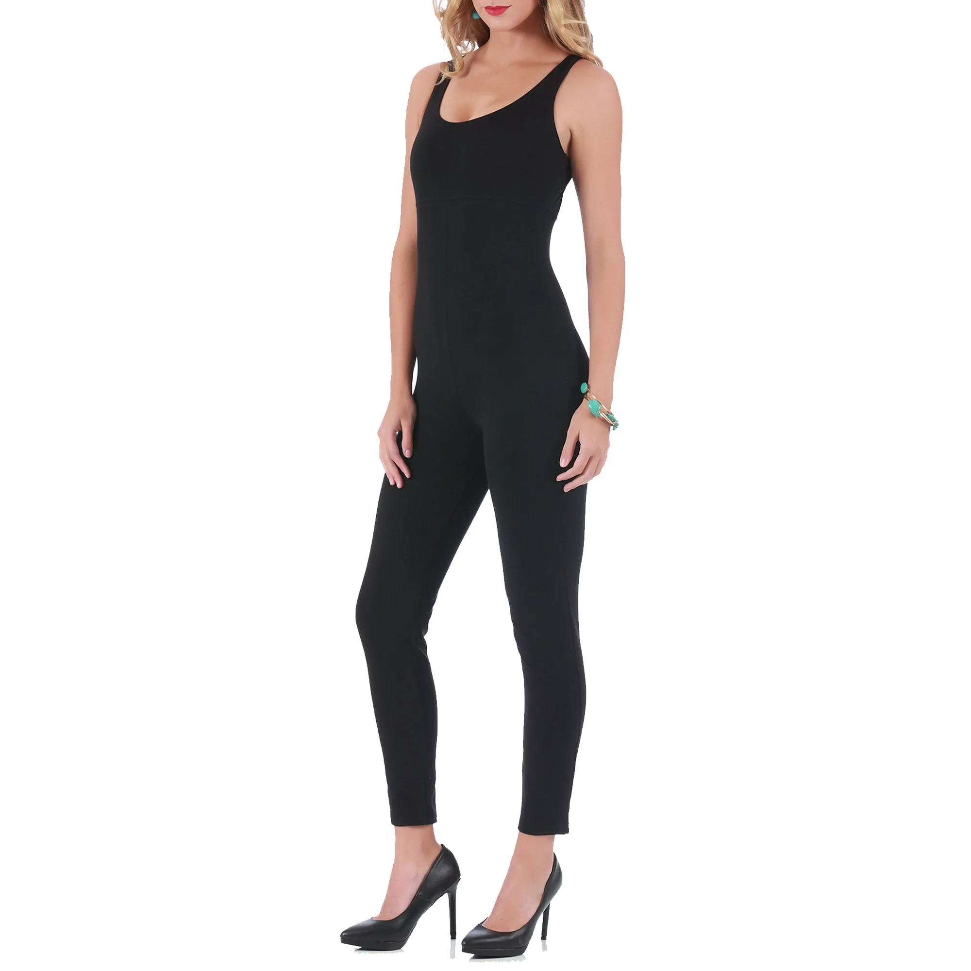 InstantFigure Empire Waist Scoop Neck Bodysuit 168231