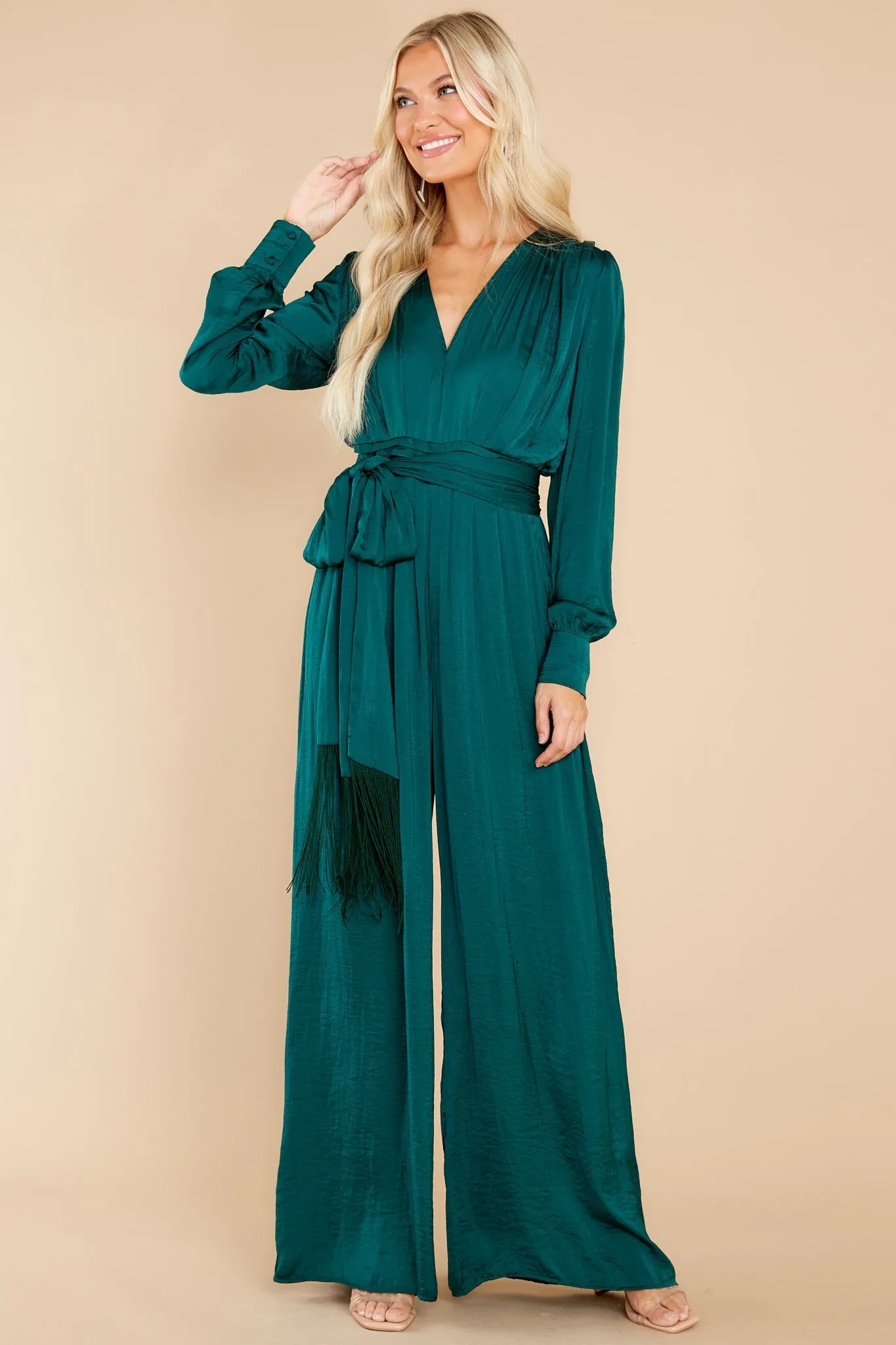 It's A Lifestyle Green Jumpsuit