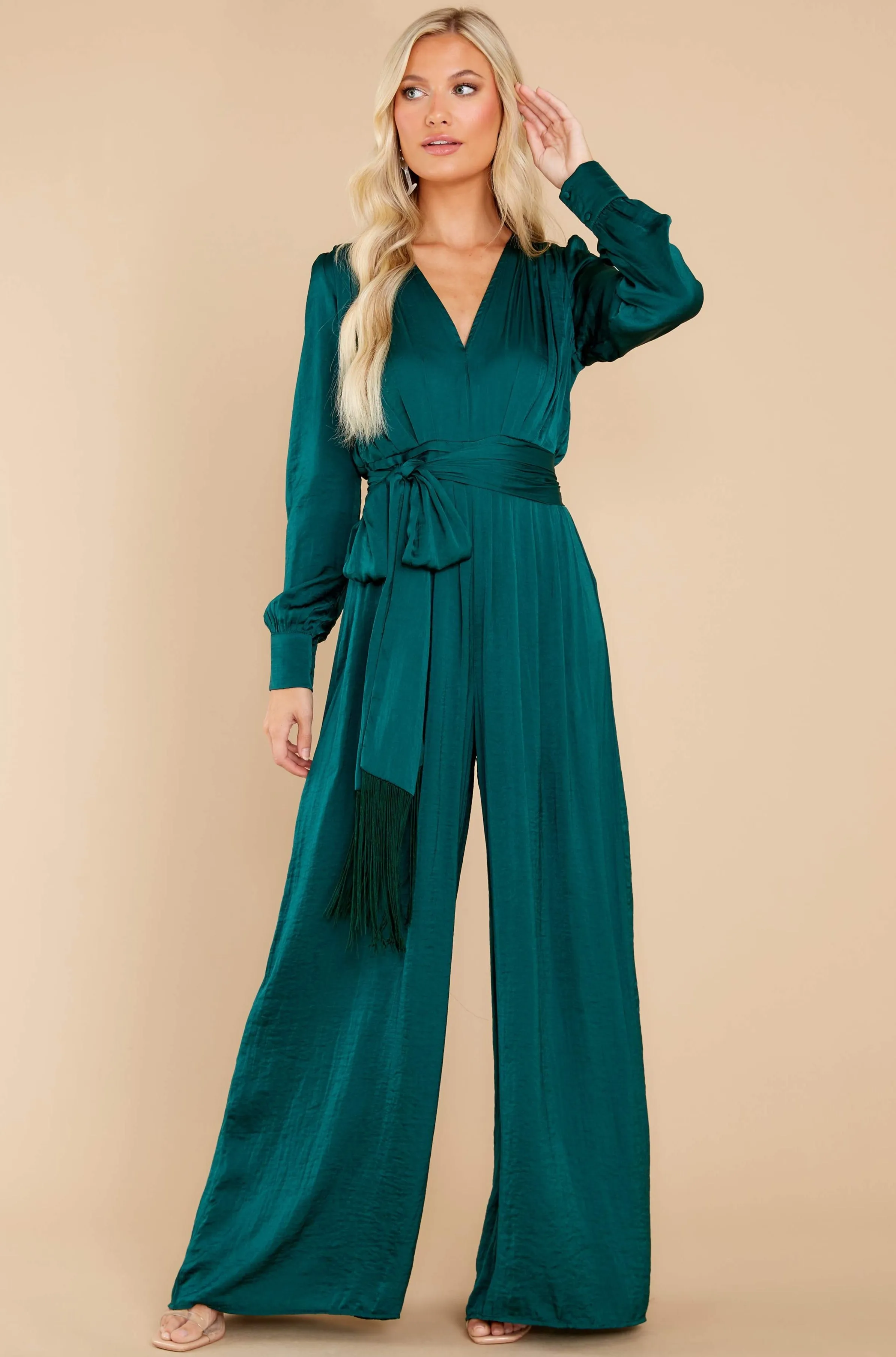 It's A Lifestyle Green Jumpsuit