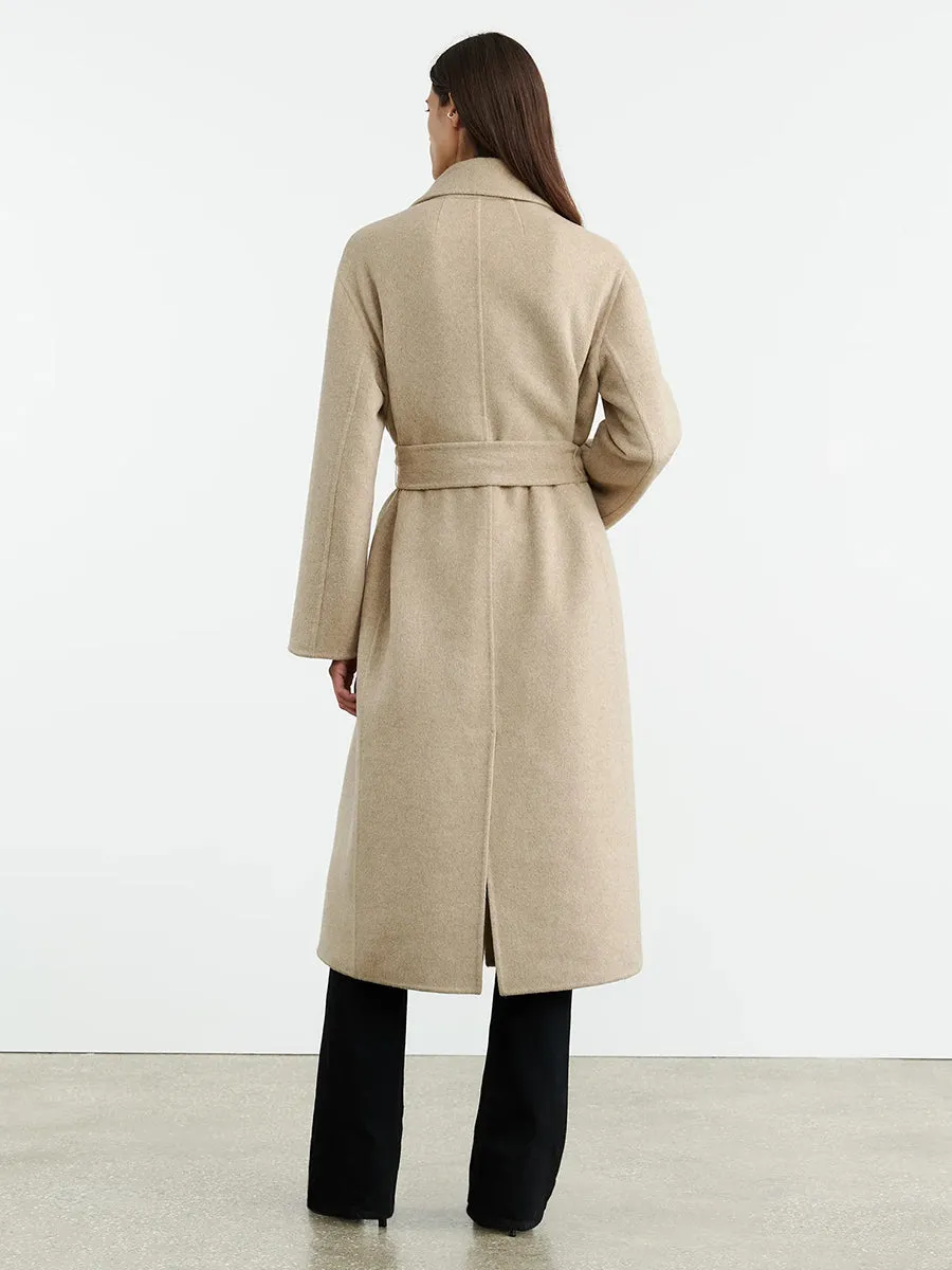 Jarel Wrap Coat in Hazelnut