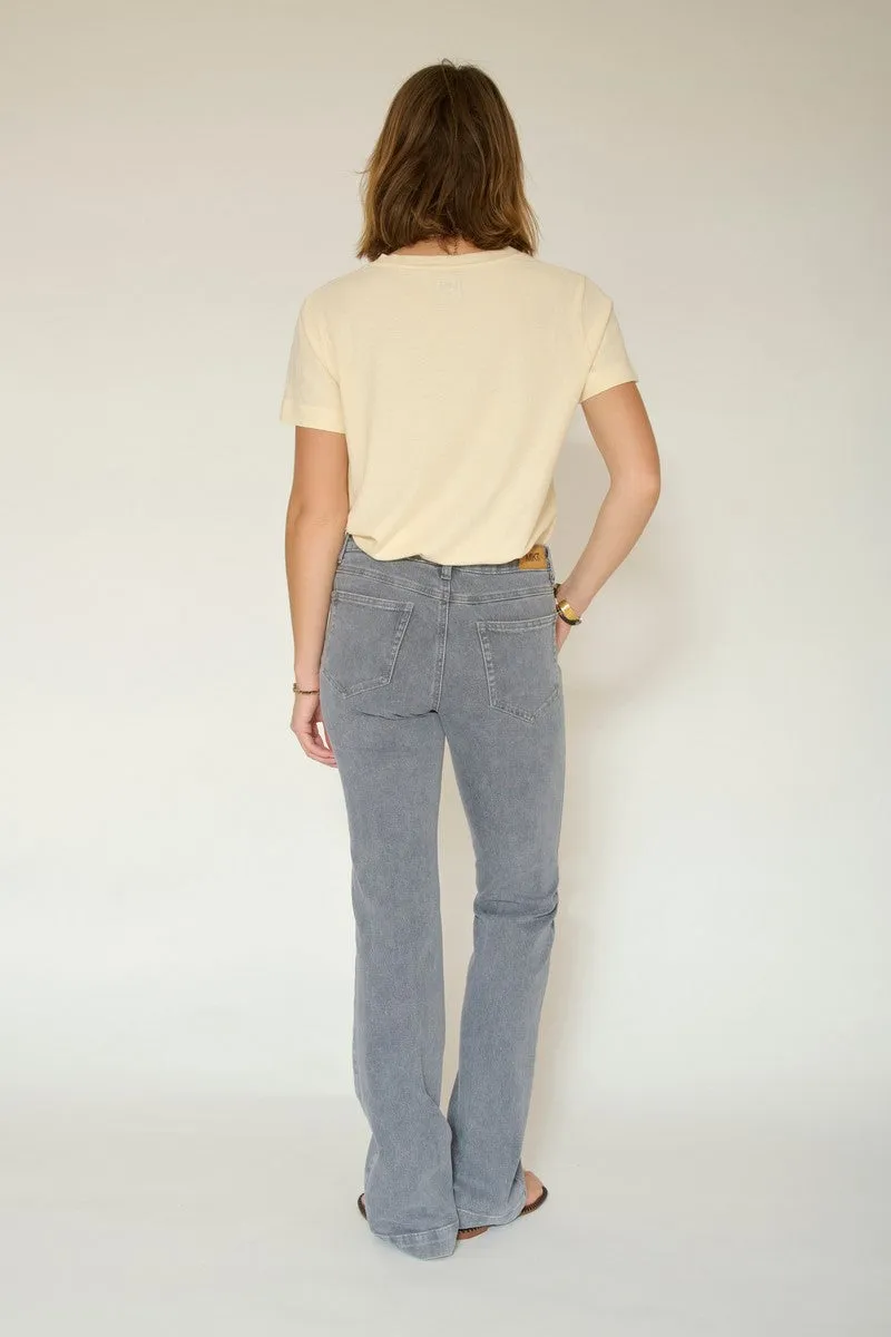 Jean The Diana Vintage Twill - Gris