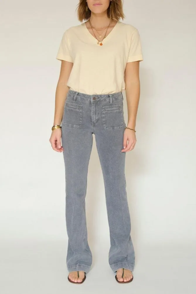 Jean The Diana Vintage Twill - Gris