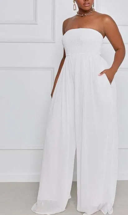 Just Right- Wide Leg Fashion Jumpsuit