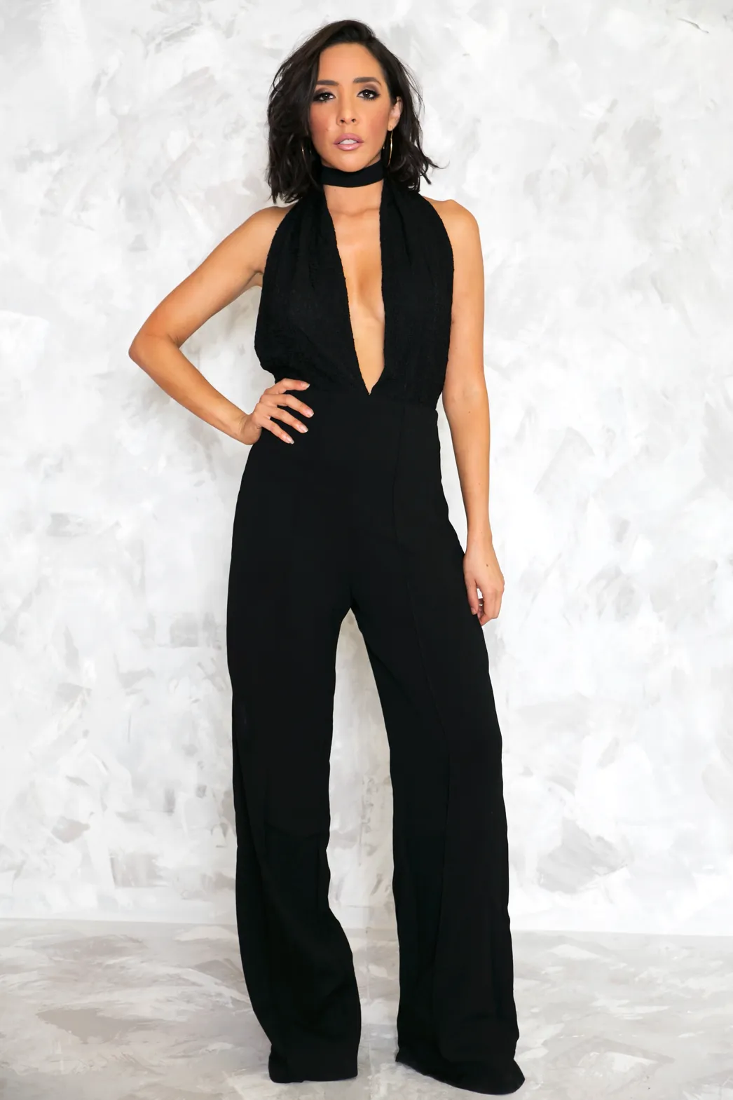 Key To My Heart Sleeveless Jumpsuit - Black