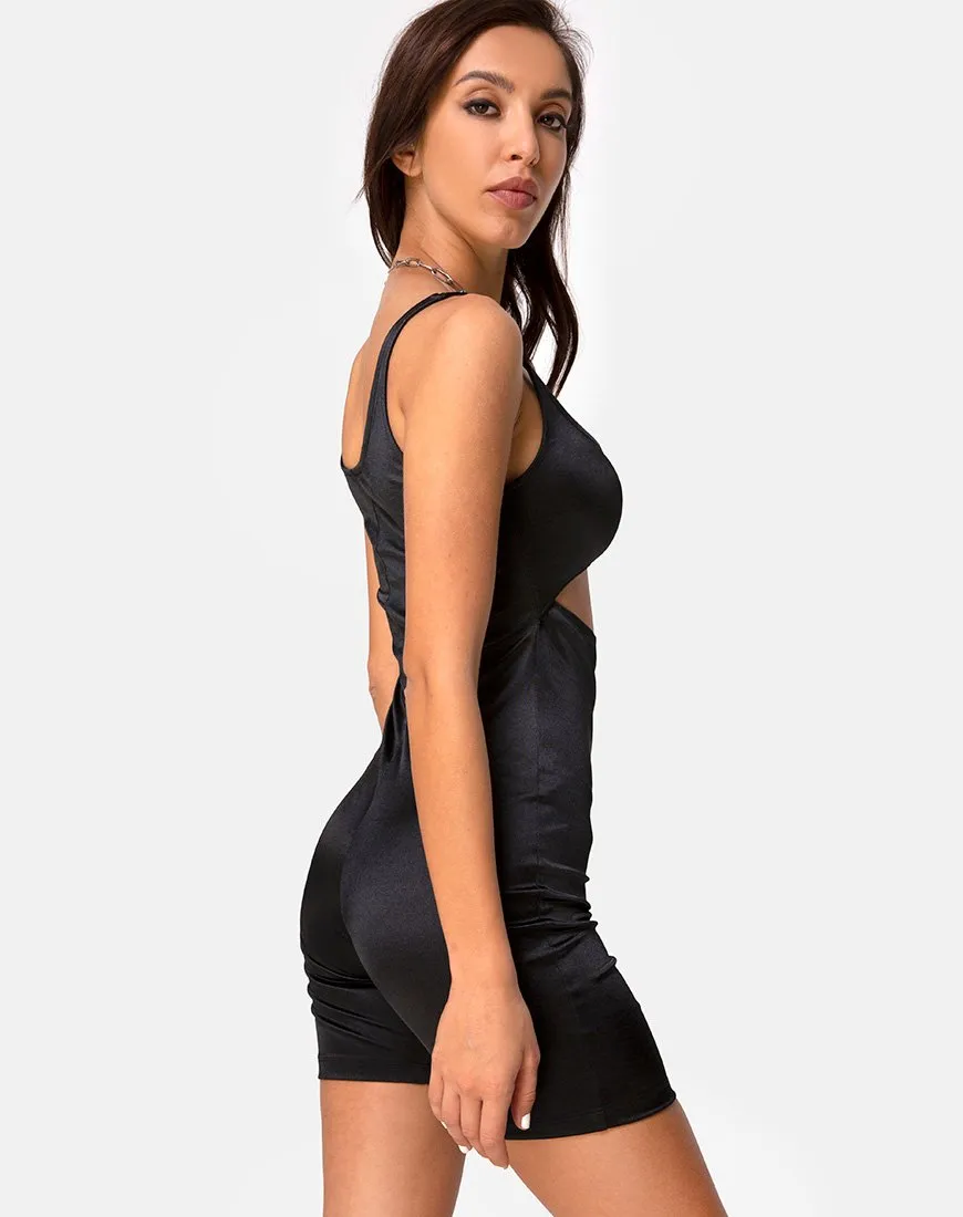 Kez Unitard in Black