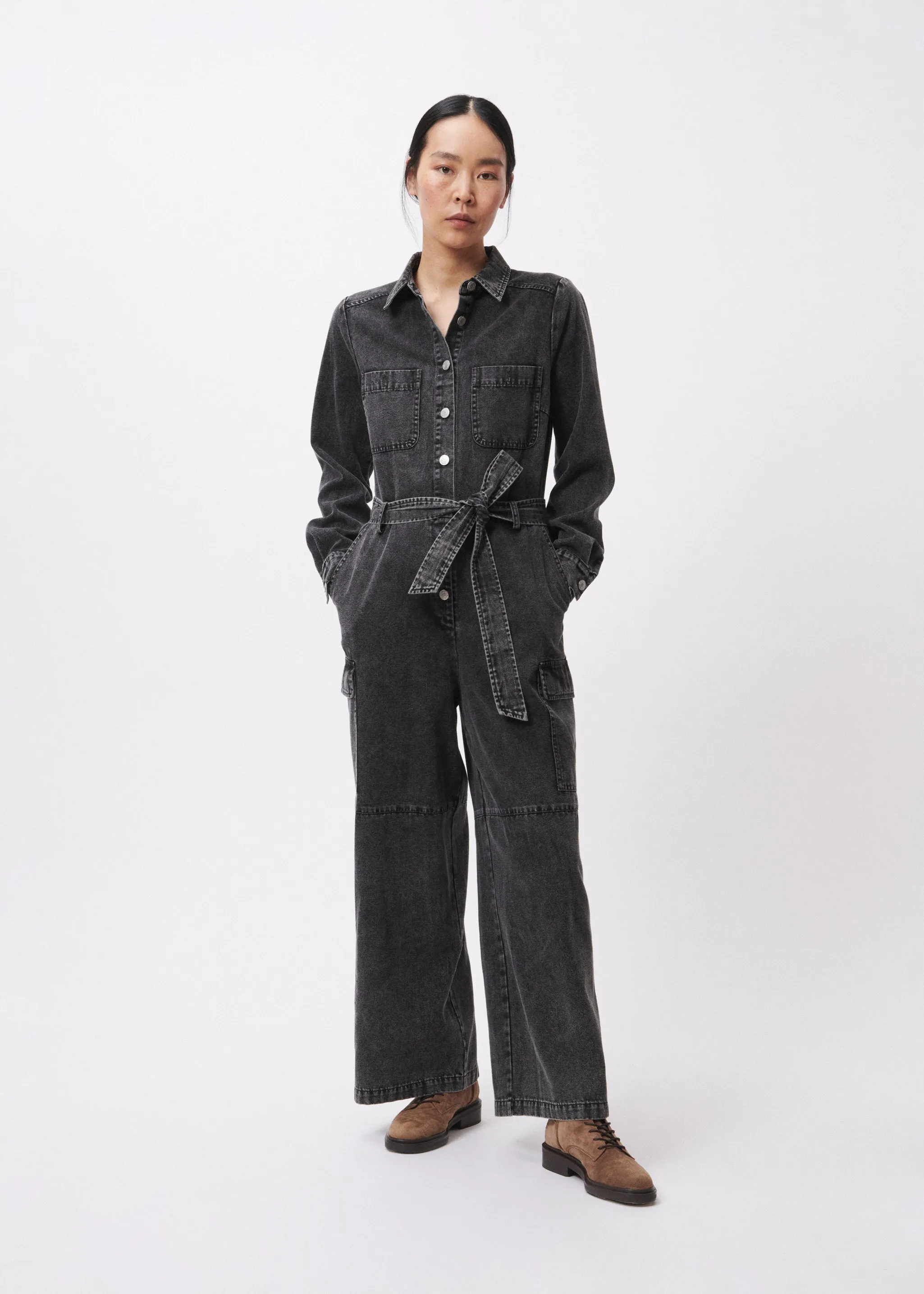 LIDIJA L/S JUMPSUIT (ANTHRACITE)