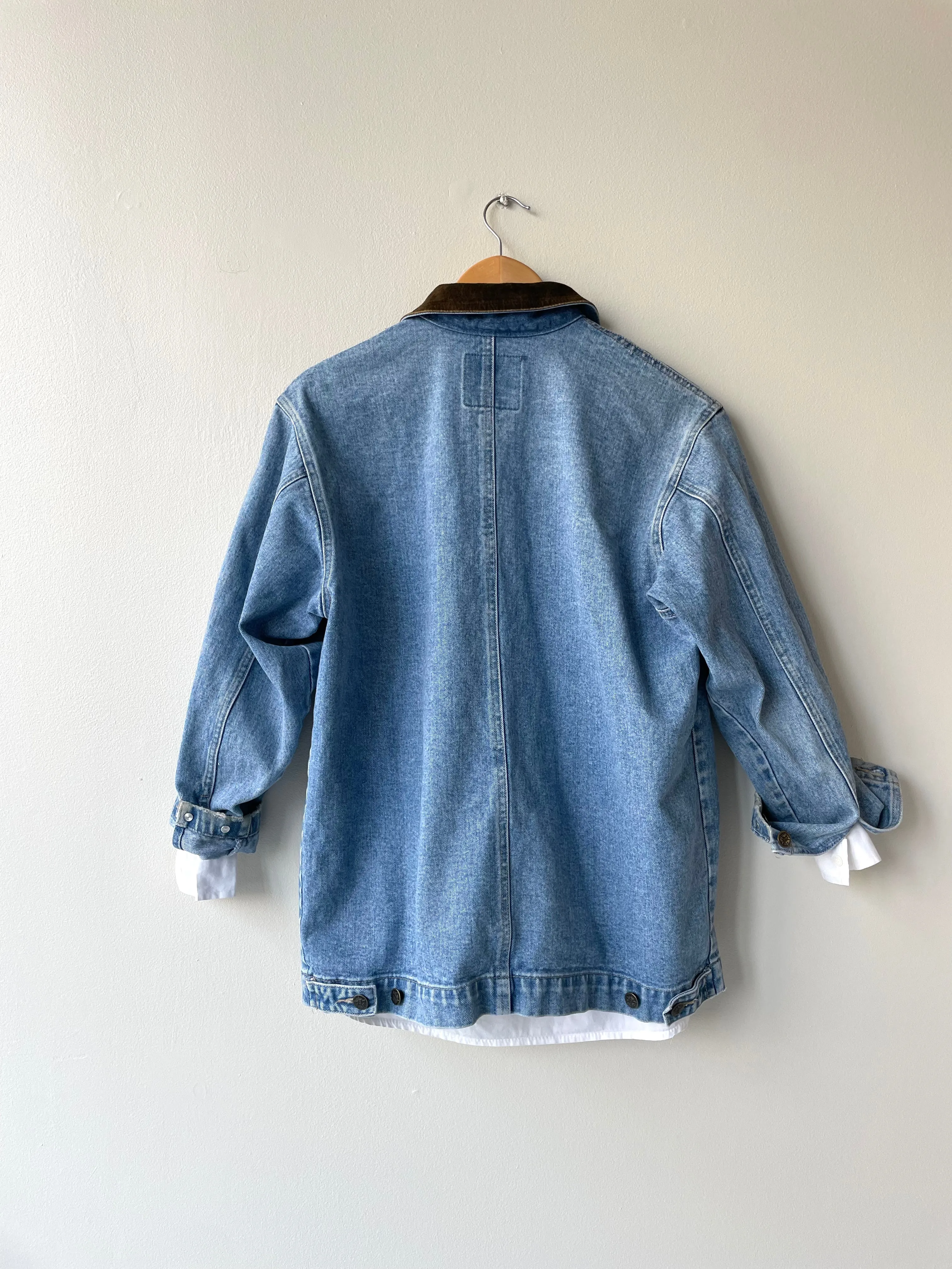 Light Wash Denim Coat | 1980s