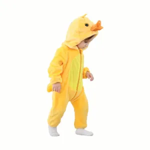 Little Duck Costume for Babies and Toddlers, Jumpsuit with Attached Hood