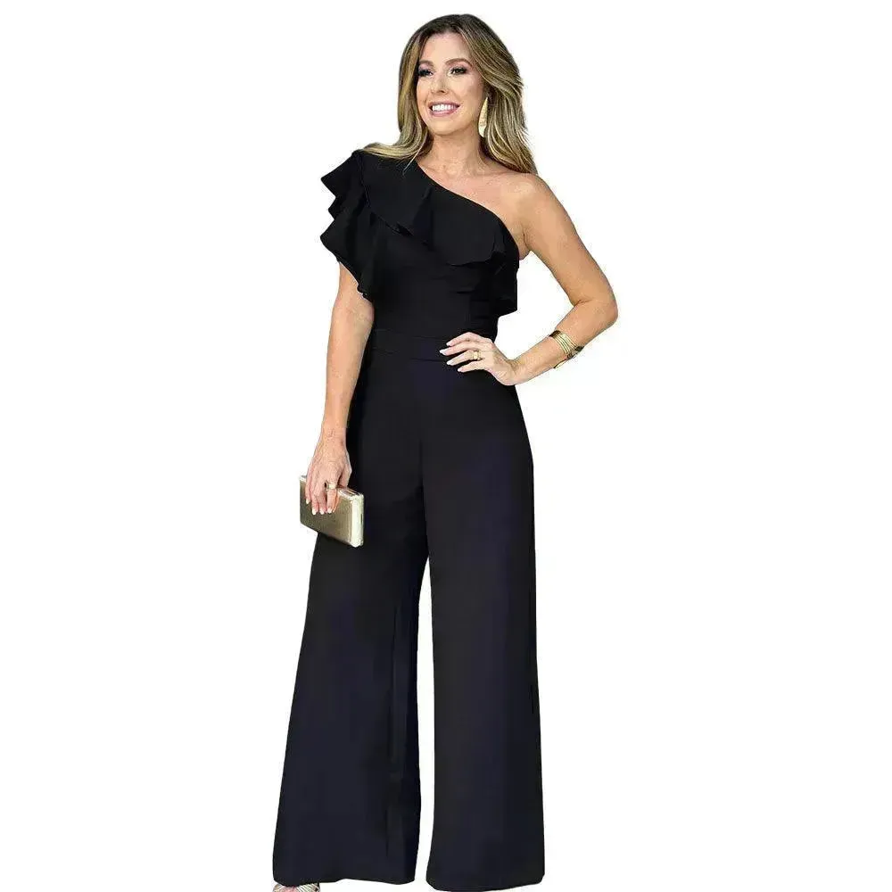 Loose Straight Temperament Women's Jumpsuit