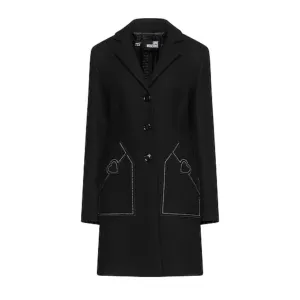 Love Moschino Black Wool Women Coat