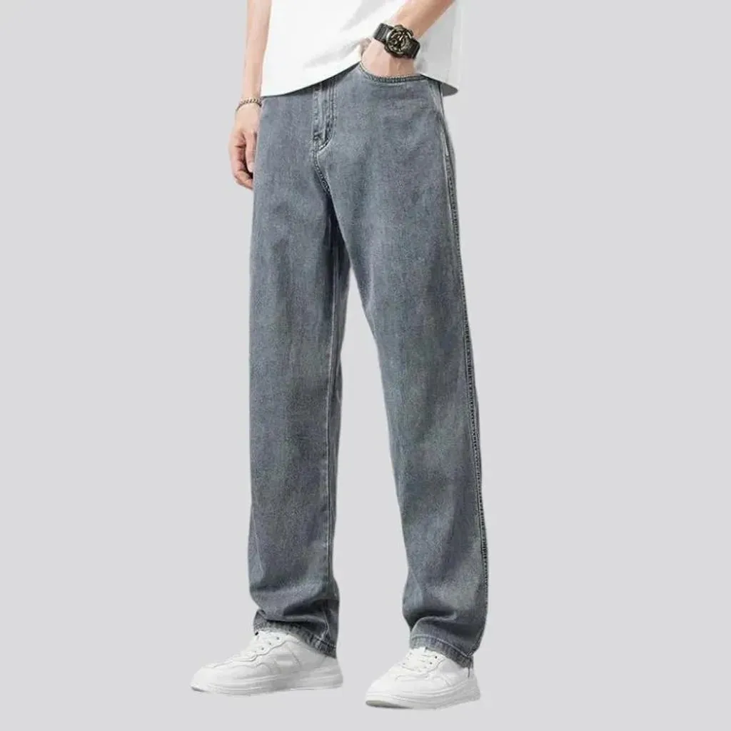 Lyocell high-waist jeans
 for men