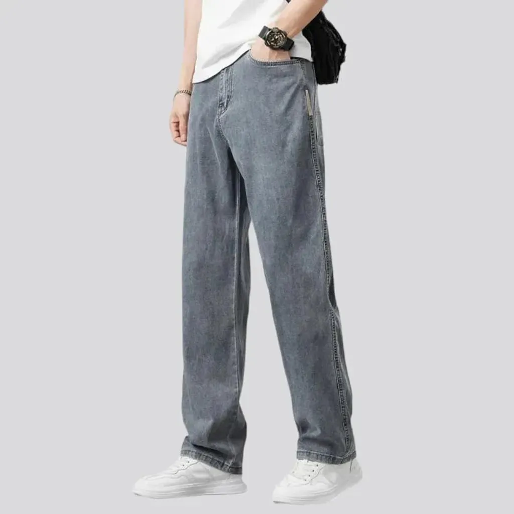 Lyocell high-waist jeans
 for men