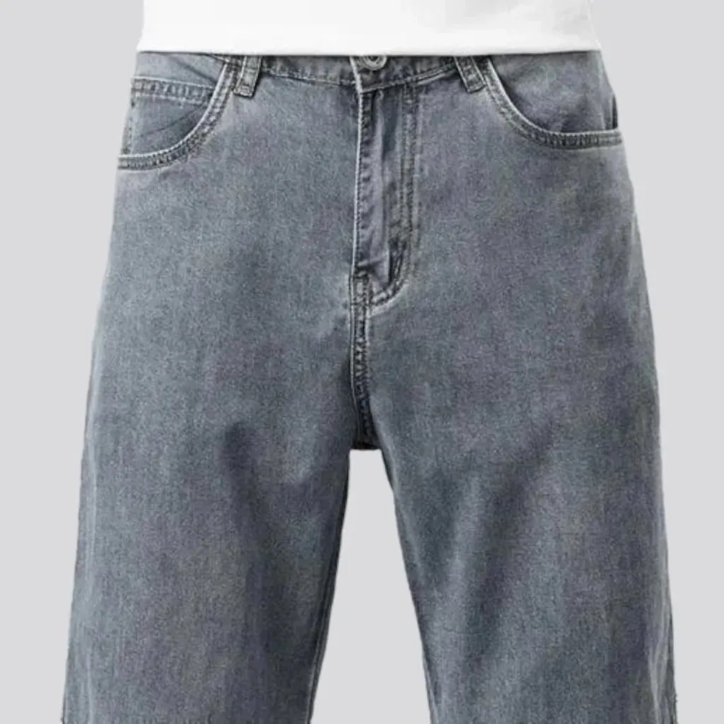 Lyocell high-waist jeans
 for men