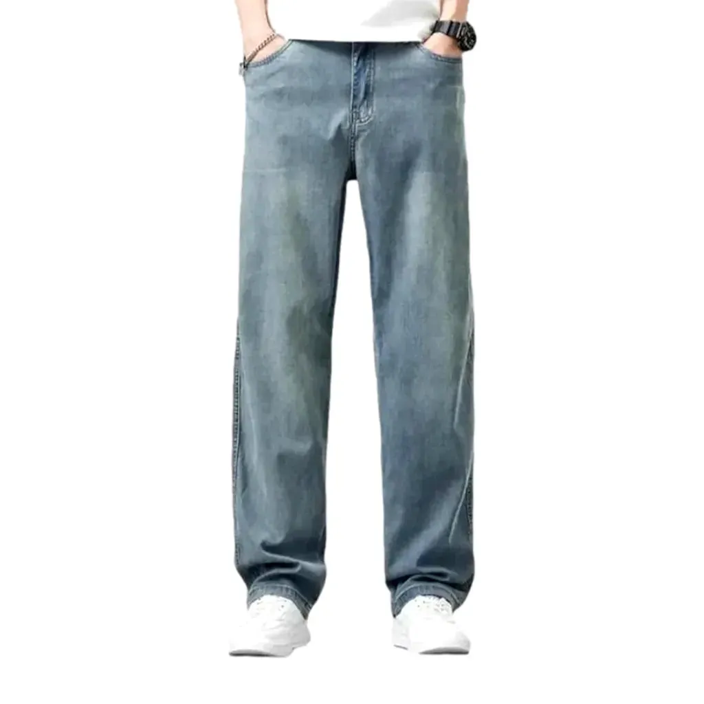 Lyocell high-waist jeans
 for men