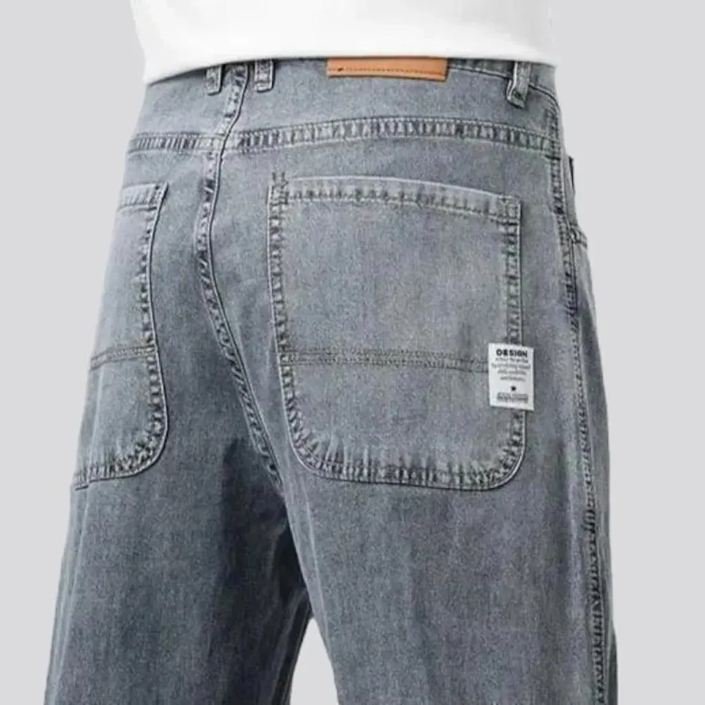 Lyocell high-waist jeans
 for men