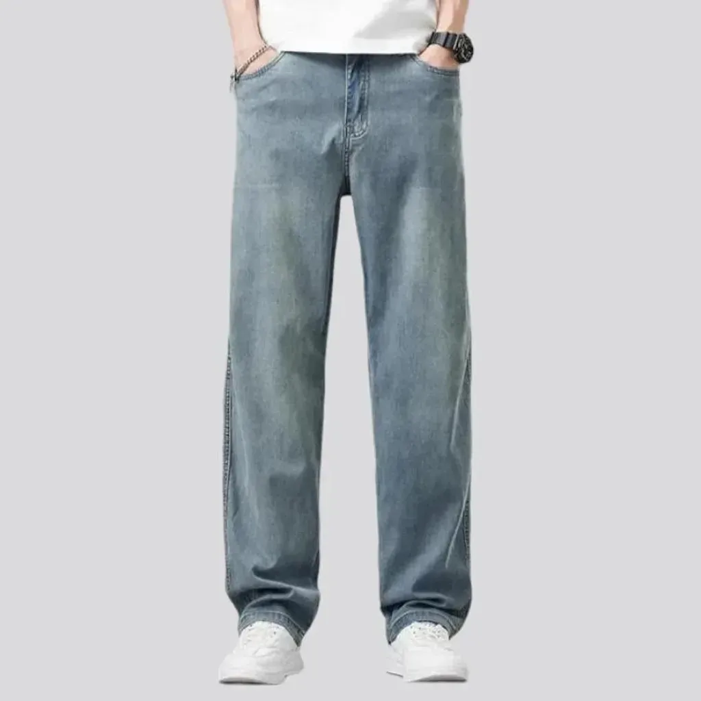 Lyocell high-waist jeans
 for men