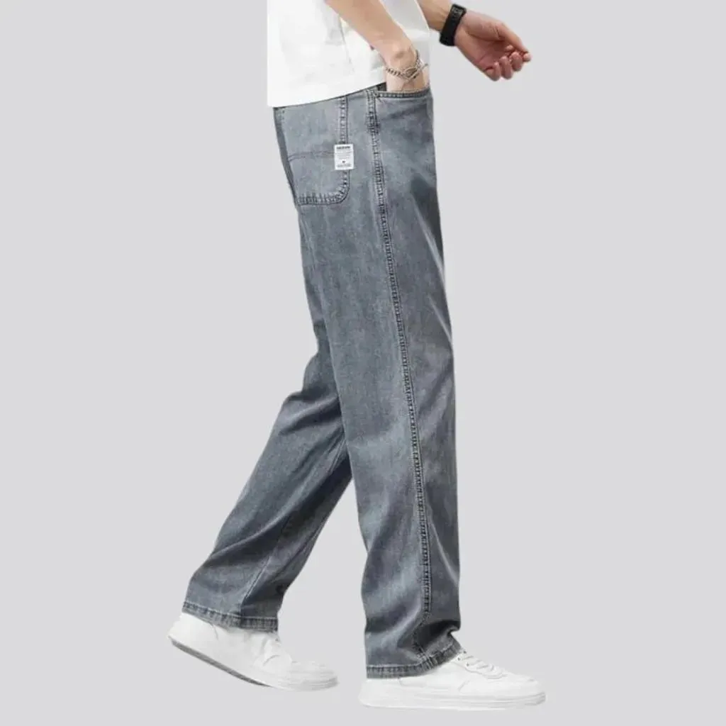 Lyocell high-waist jeans
 for men