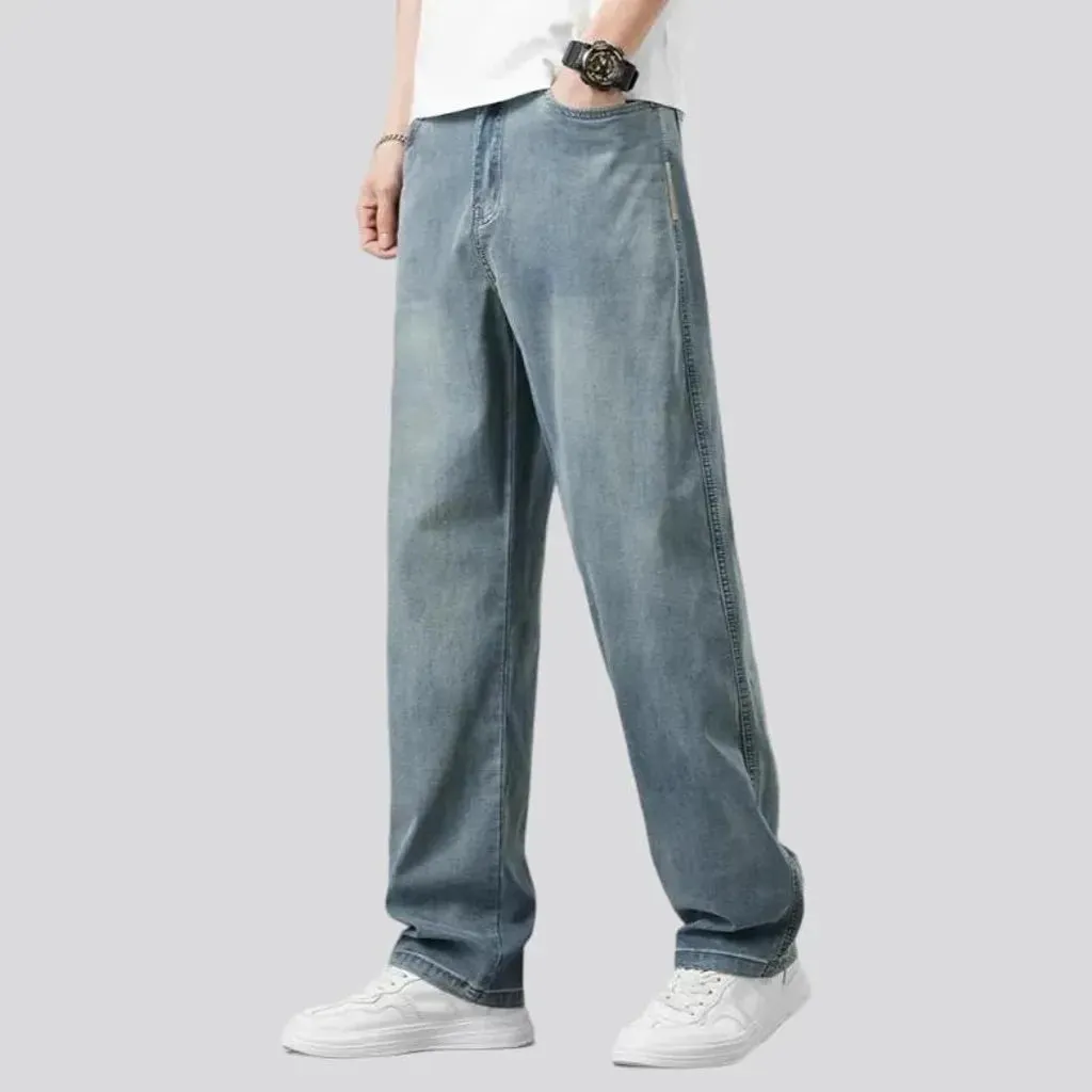 Lyocell high-waist jeans
 for men