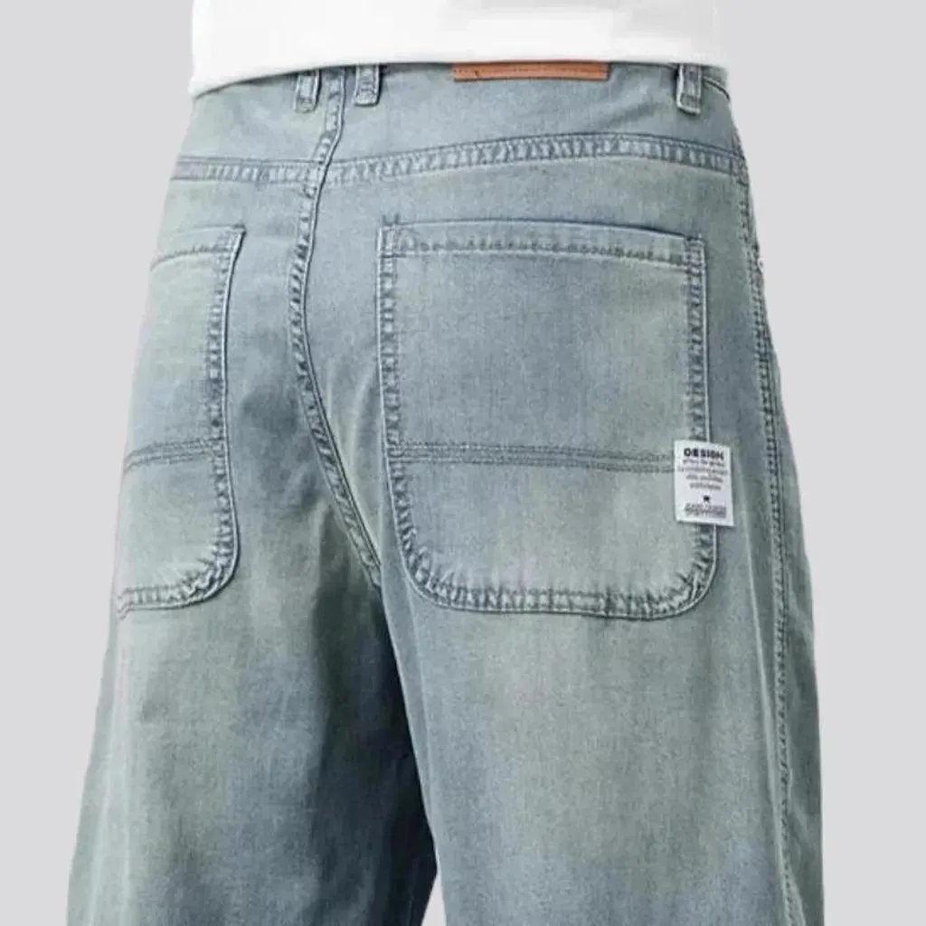 Lyocell high-waist jeans
 for men