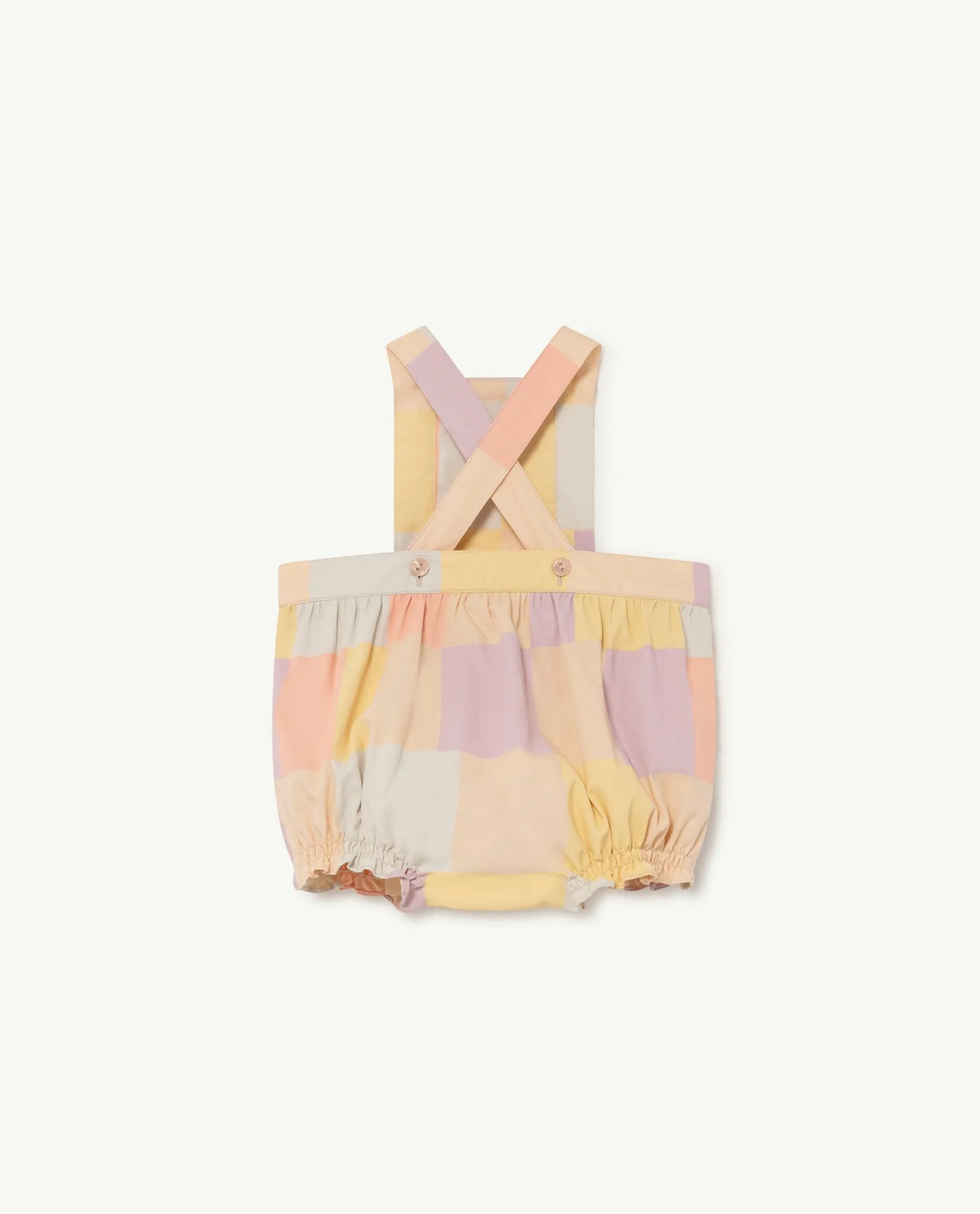 Meerkat Baby Jumpsuit Beige Cubes