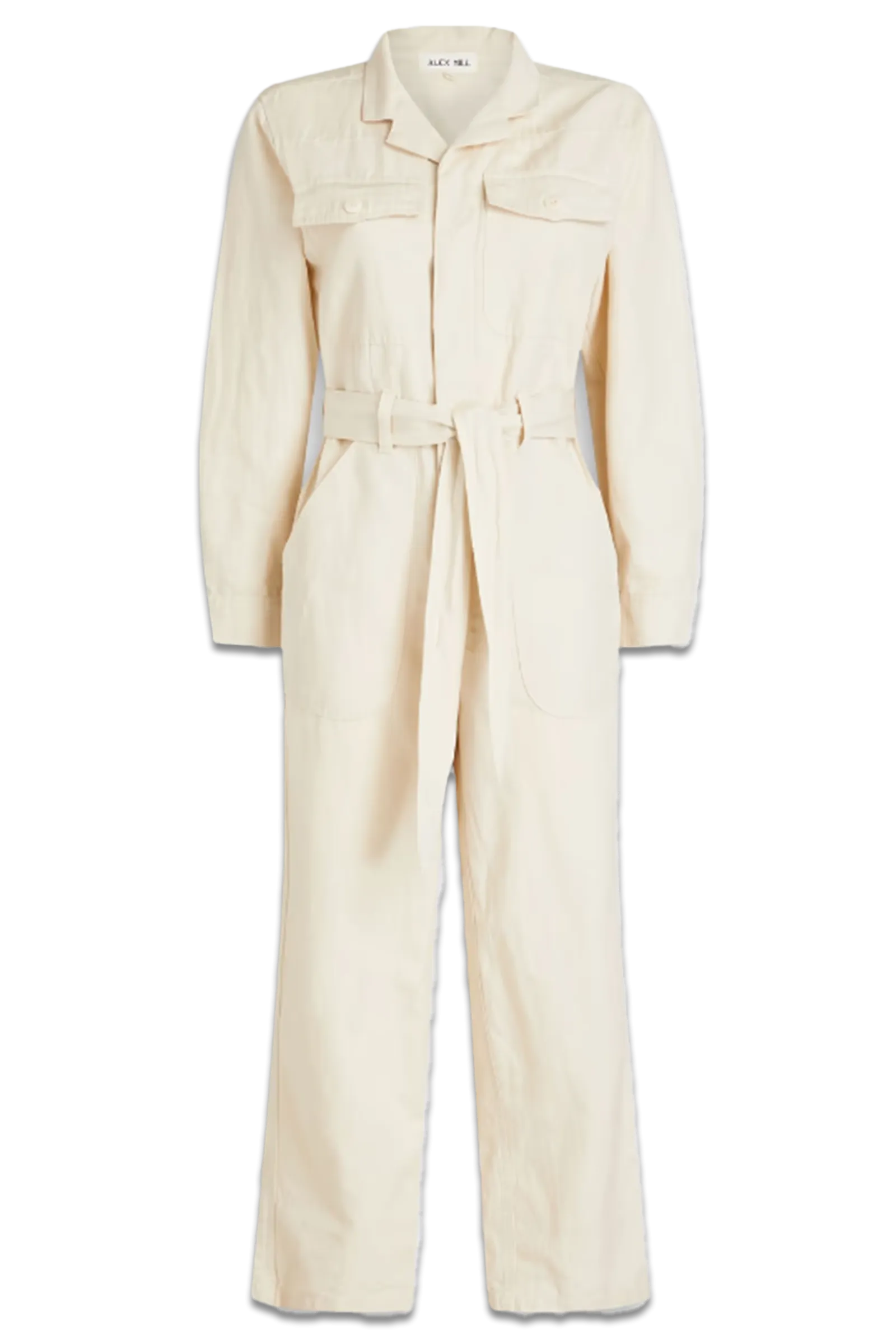 Mel Slub Cotton And Linen-Blend Twill Jumpsuit