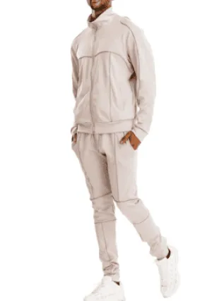 Men's Reflective Piping Detailed Track Suit