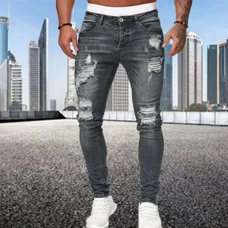 Men's Retro Skinny Jeans