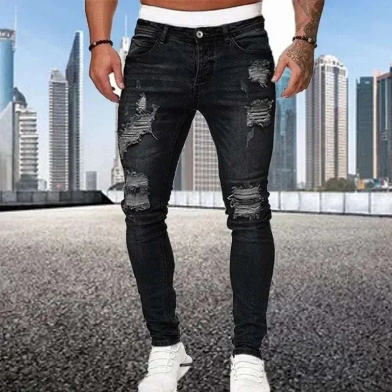 Men's Retro Skinny Jeans