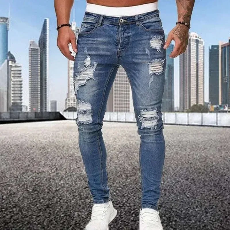 Men's Retro Skinny Jeans