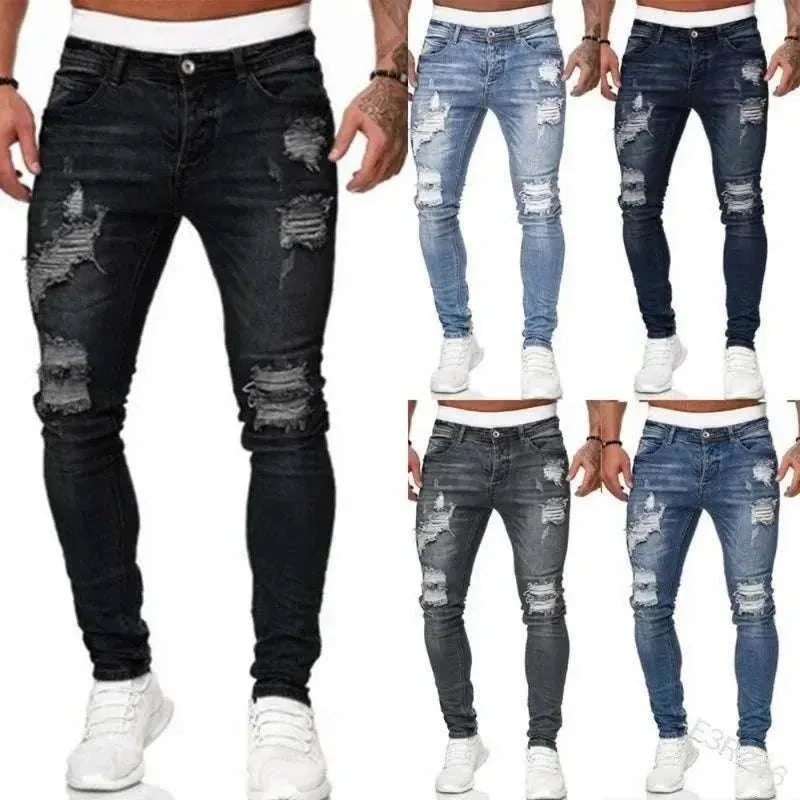 Men's Retro Skinny Jeans