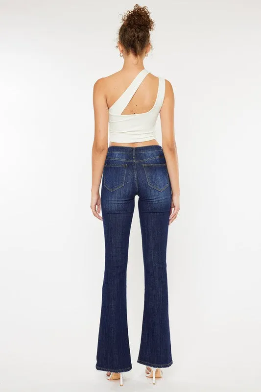 Mid Rise Flare Jeans